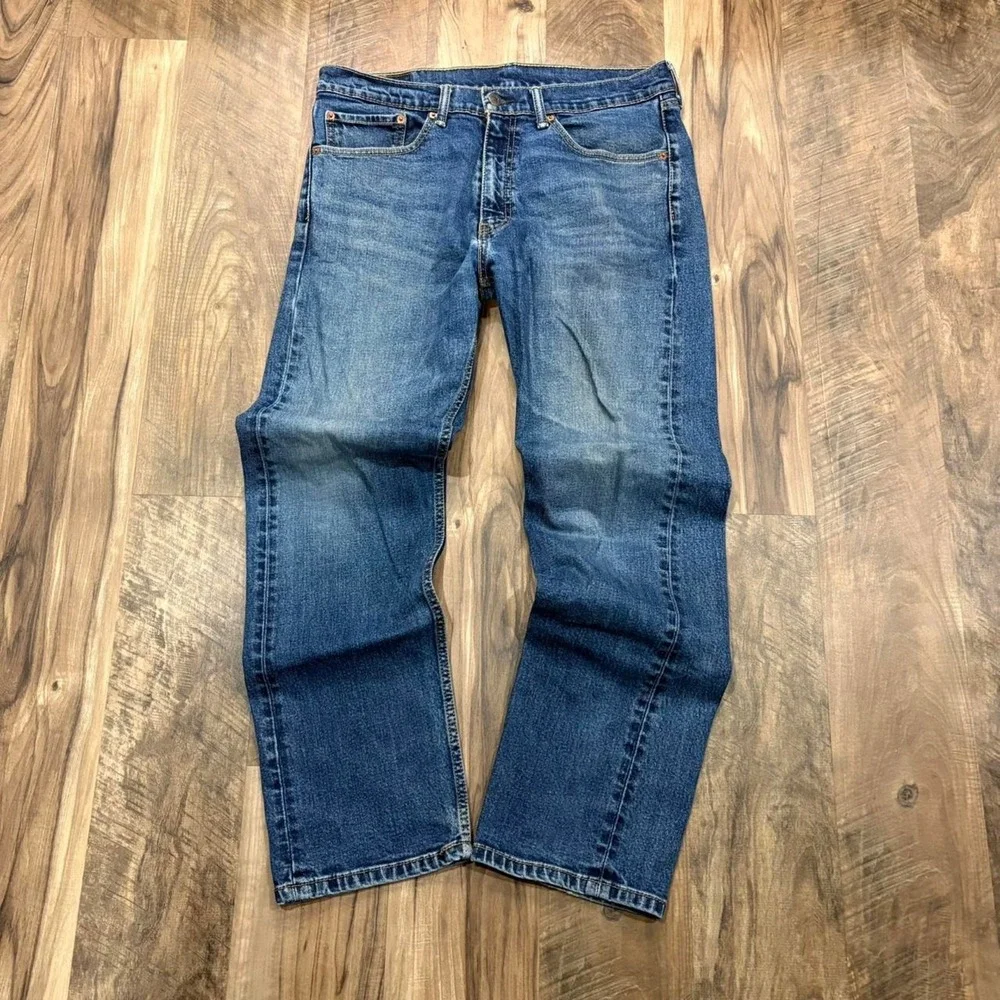 Vintage 2000s Levi's 505 Jeans Blue Baggy Loose Fit Straight Leg Denim